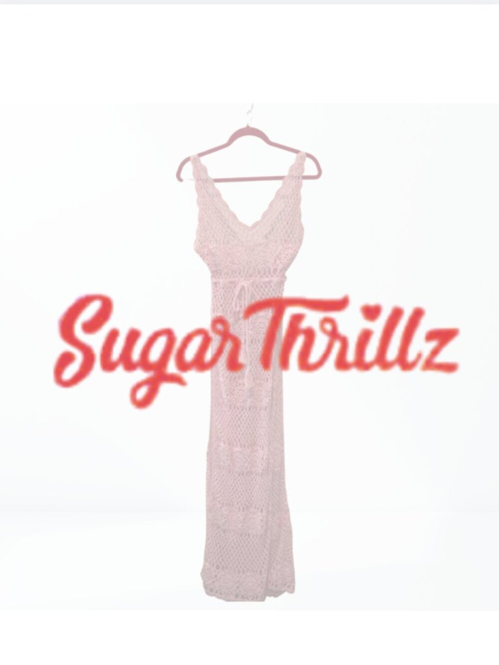 Sugar Thrillz Sheer Festival Desert Crochet Maxi Dress w/ Side Slits | sL